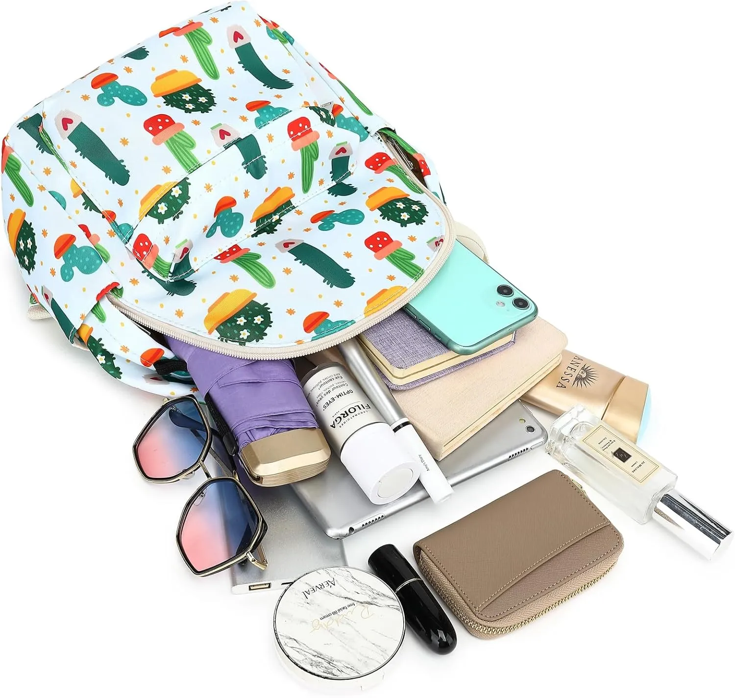 Cactus Mini Backpack for Women Girls, Small Backpack Purse for Teens Kids School Travel