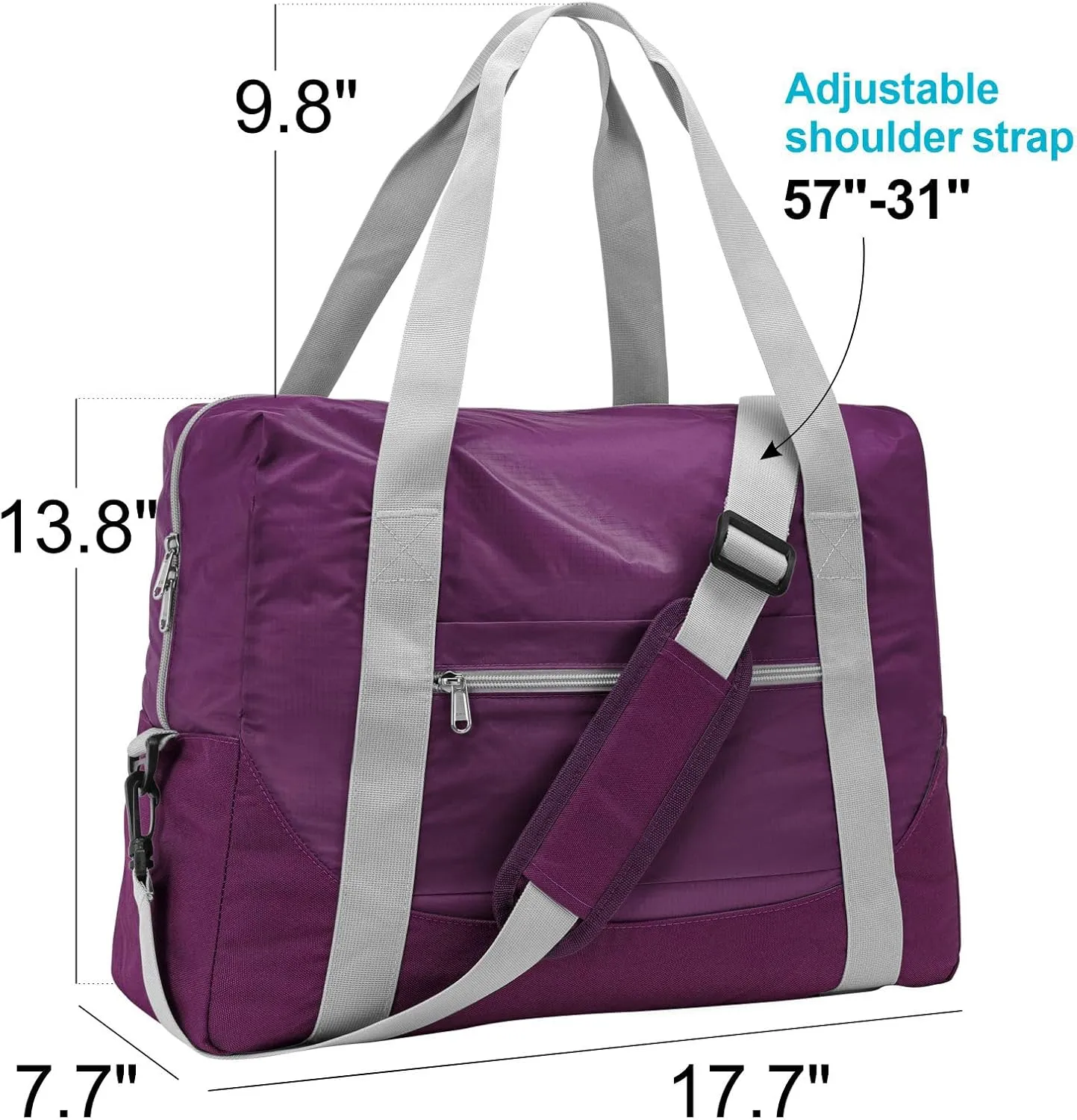 Cambond Spirit Airlines Personal Item Bag 18x14x8 Inch - 30L Personal Item Travel Bag for Short Trip, Lightweight Compact Underseat Foldable Travel Duffel Carry on Bags for Airplane, 2 Pack