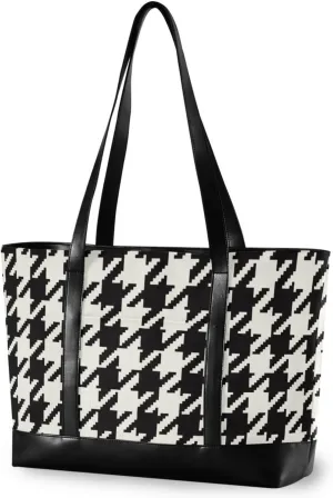 Canvas Laptop Tote Bag for Women - Work & Travel with Zipper