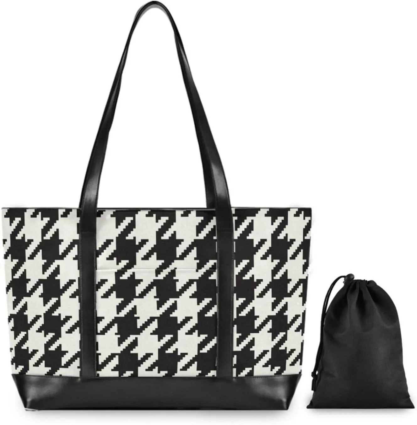 Canvas Laptop Tote Bag for Women - Work & Travel with Zipper