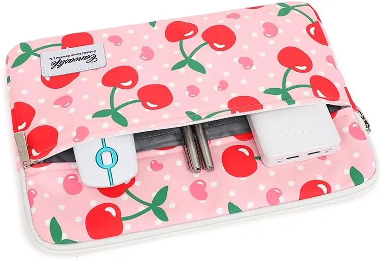 Canvaslife Patten Laptop Sleeve 14 inch 14.0 inch Laptop case Bag (Cherry)