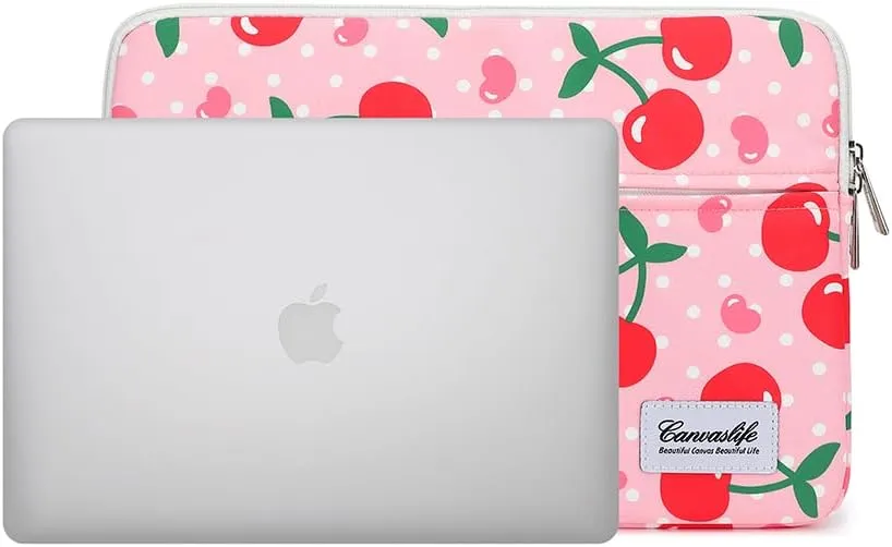 Canvaslife Patten Laptop Sleeve 14 inch 14.0 inch Laptop case Bag (Cherry)