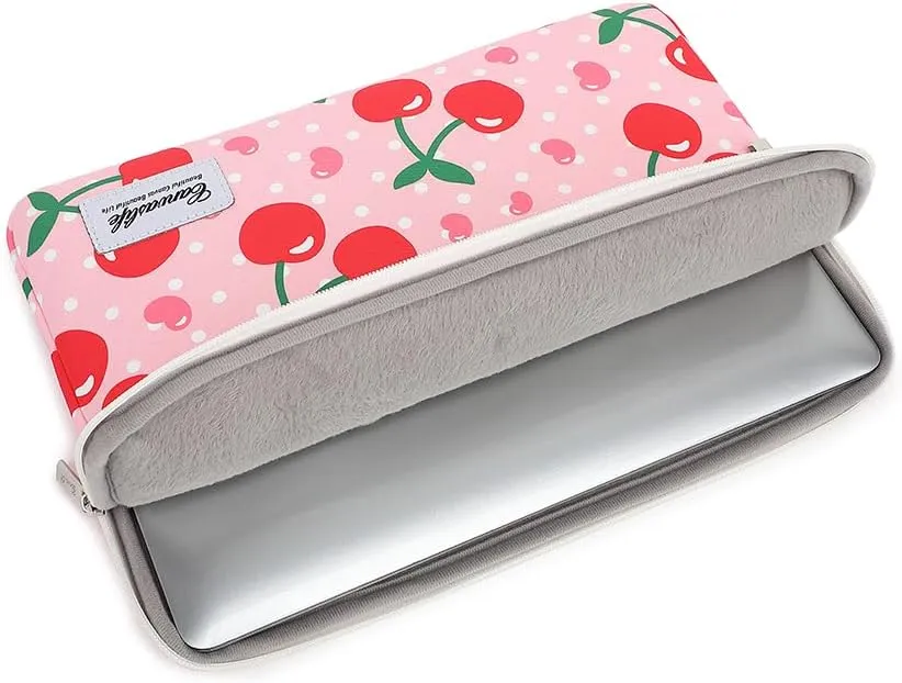 Canvaslife Patten Laptop Sleeve 14 inch 14.0 inch Laptop case Bag (Cherry)
