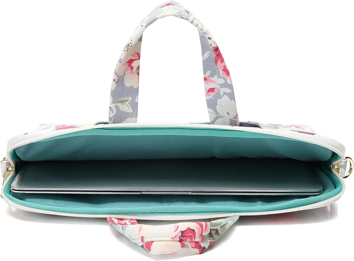 Canvaslove Water Resistant Laptop Shoulder Messenger Bag Sleeve Case for MacBook Pro 16 inch and 15 inch-15.6 inch laptop (Rose Blue)