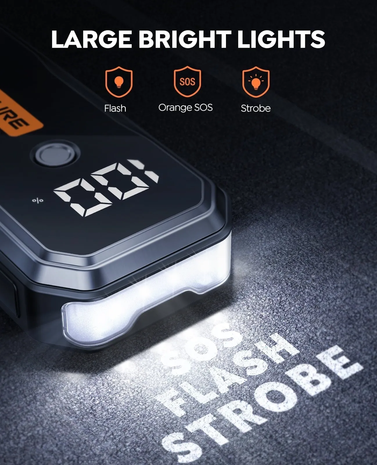 Car Battery Jump Starter 5000A 26800mAh (All Gas/10L Diesel) Powerful Portable Lithium Jump Starter with Fast Charge Extended Cables and Lights BUTURE
