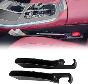 Car Seat Gap Filler Organizer 2 Pack - Car Seat Gap Filler, Car Seat Organizer, Auto Side Seat Gap Storage Box, Universal Fit for Cars, Trucks - Fill Gap Space Between the Console and Seats, Black