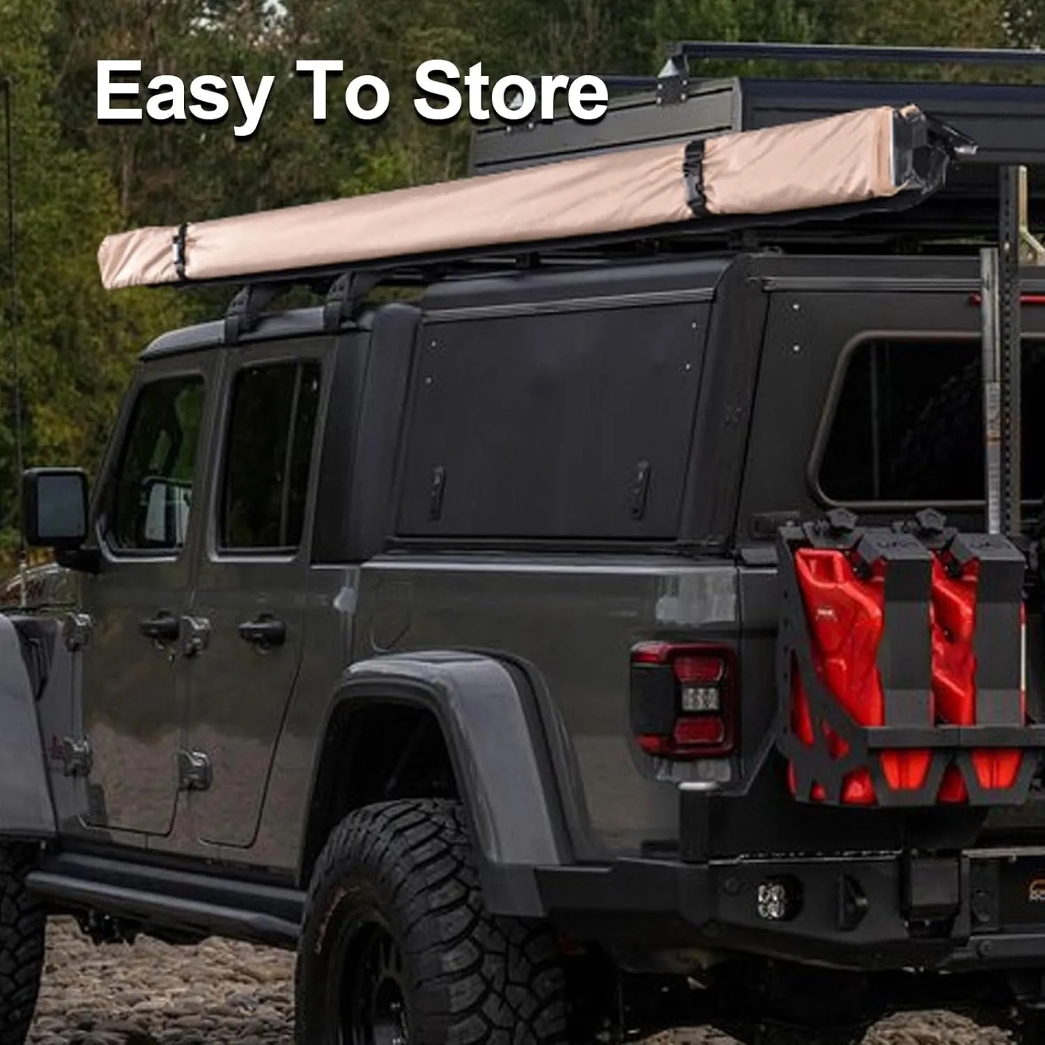 Car Side Awning, Car Shade Canopy, Roof Tents for Vehicles, Car Camping Essentials, for Outdoor Camping Travel, Portable