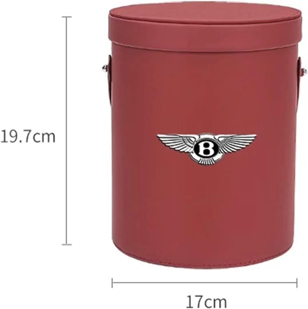 Car Trash Can for Bentley Continental GT 3.Gen/Continental GT V8/Continental GT/Continental GT Speed 2018–2024 Car Storage Bag Car Organiser Car & Desktop Trash Cans,Black