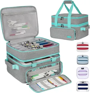 Carrying Case Compatible with Cricut EasyPress 2/Cricut EasyPress3 (9"x9",10"x10",12"x10"),Double-Layer Heat Press Machine Storage Bag Fits for Htvront(10"x10"),Tools and Accessories,Easy Press Mat