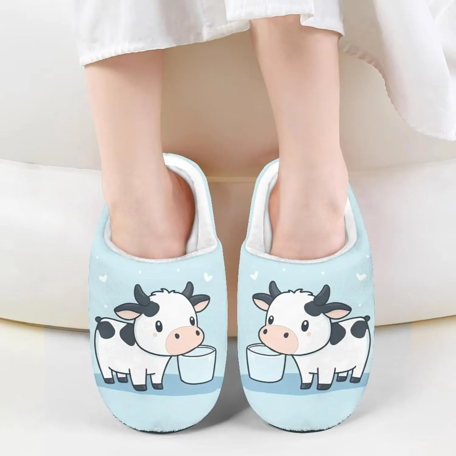 Cartoon Children's Plush Slippers for Boys Girls House Fuzzy Non-Slip Winter Warm Fluffy Lightweight Comfort Soft Indoor Outdoor Washable Slippers US Size 9-15