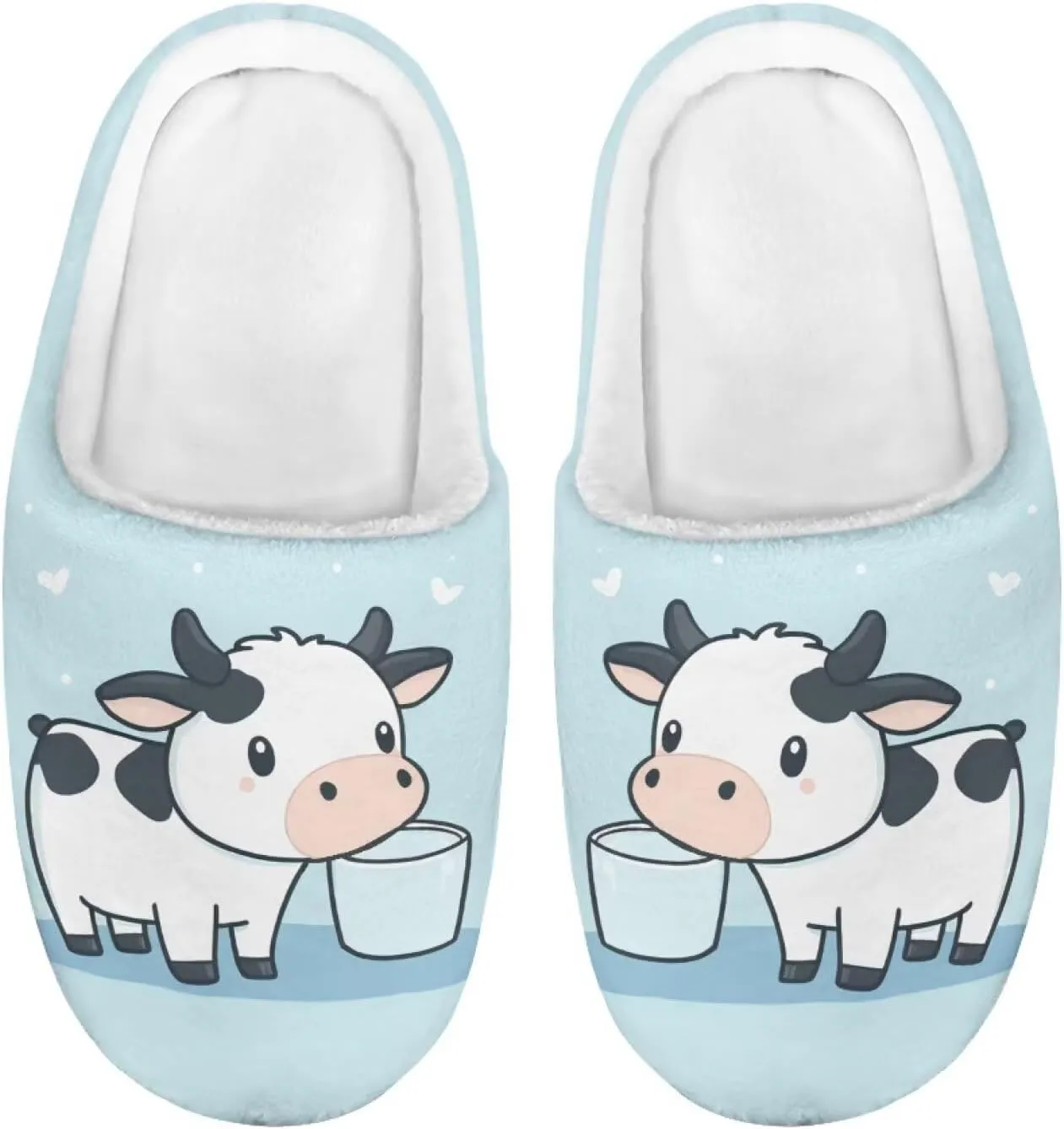 Cartoon Children's Plush Slippers for Boys Girls House Fuzzy Non-Slip Winter Warm Fluffy Lightweight Comfort Soft Indoor Outdoor Washable Slippers US Size 9-15