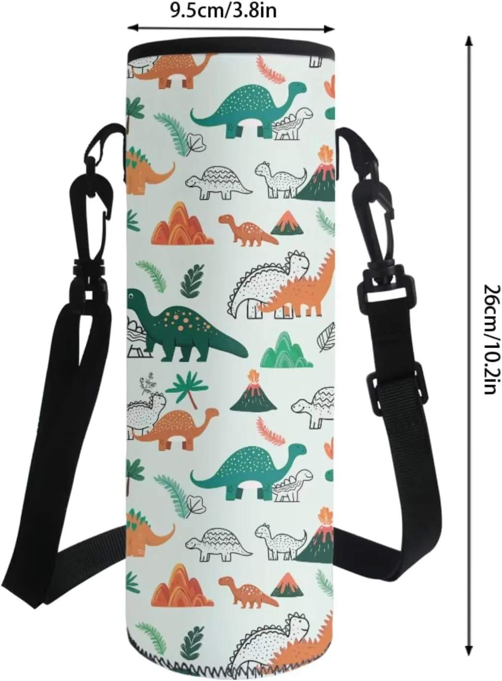 Cartoon Dinosaur Print Trendy Backpack for Kids Toddler Boys Girls School Bookbag Set for Elementary Teen Daypack Bookbag with Lunch Box Pencil Case Water Pouch Set 4 in 1