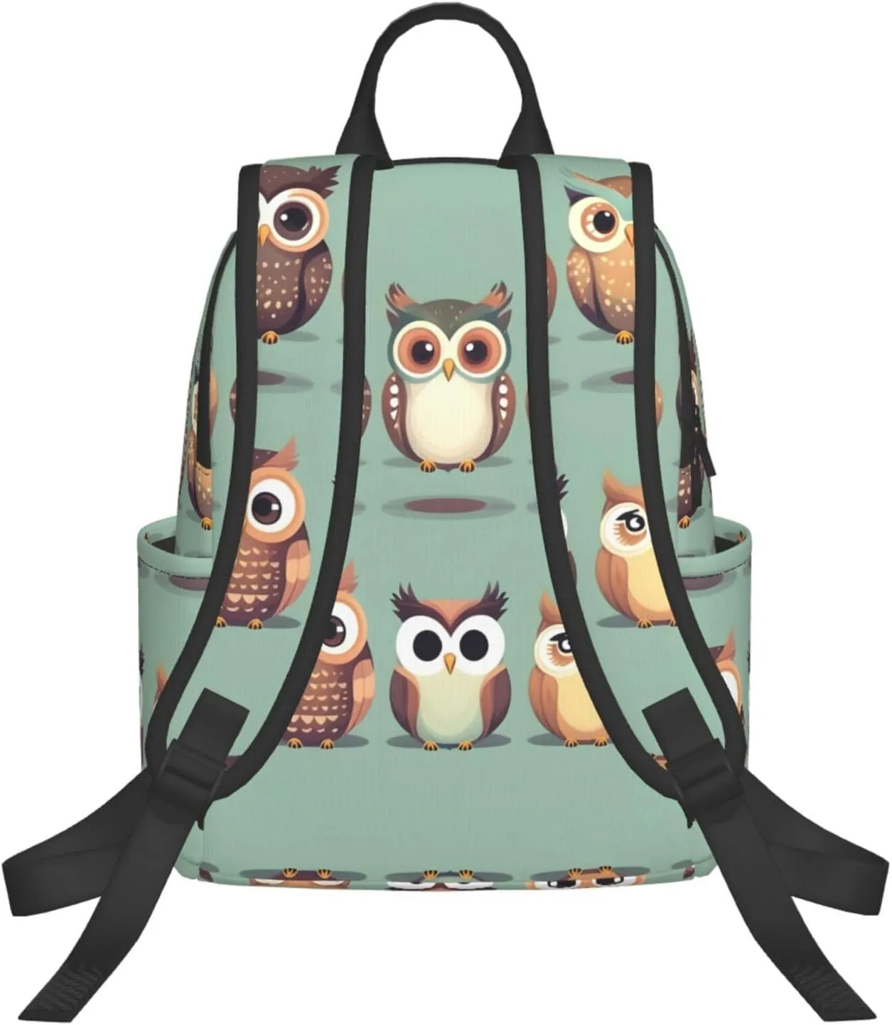 Cartoon Owls Cute Print Lightweight Backpack, Travel Bookbag College Bag,Laptop Backpack For Men Women