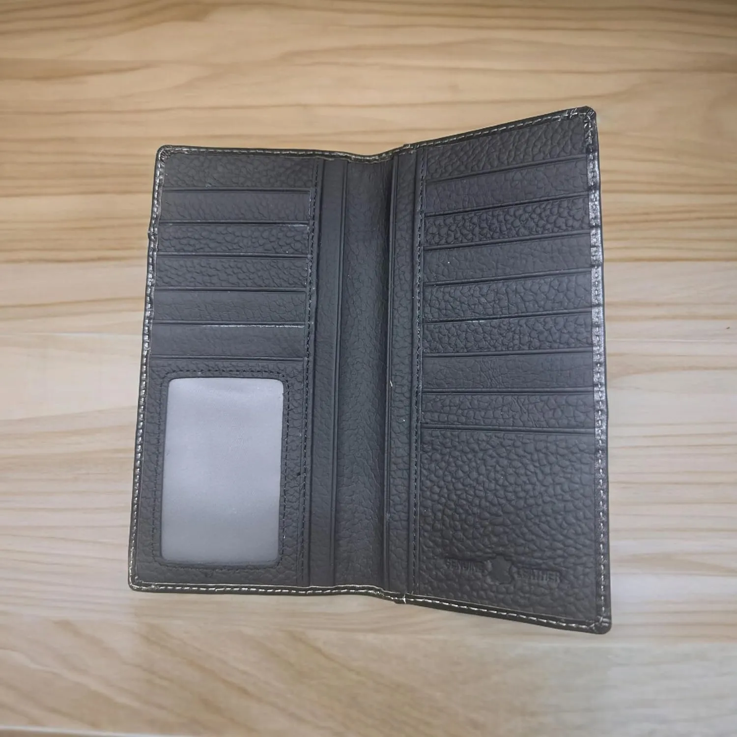CBP001: Western Stakes Mens Cowboy Praying At Cross Embossed Long Wallet Floral Cutout Layered Leather Soft Leather Checkbook Style Mens Wallets Bull Rider Rodeo (Black & White)
