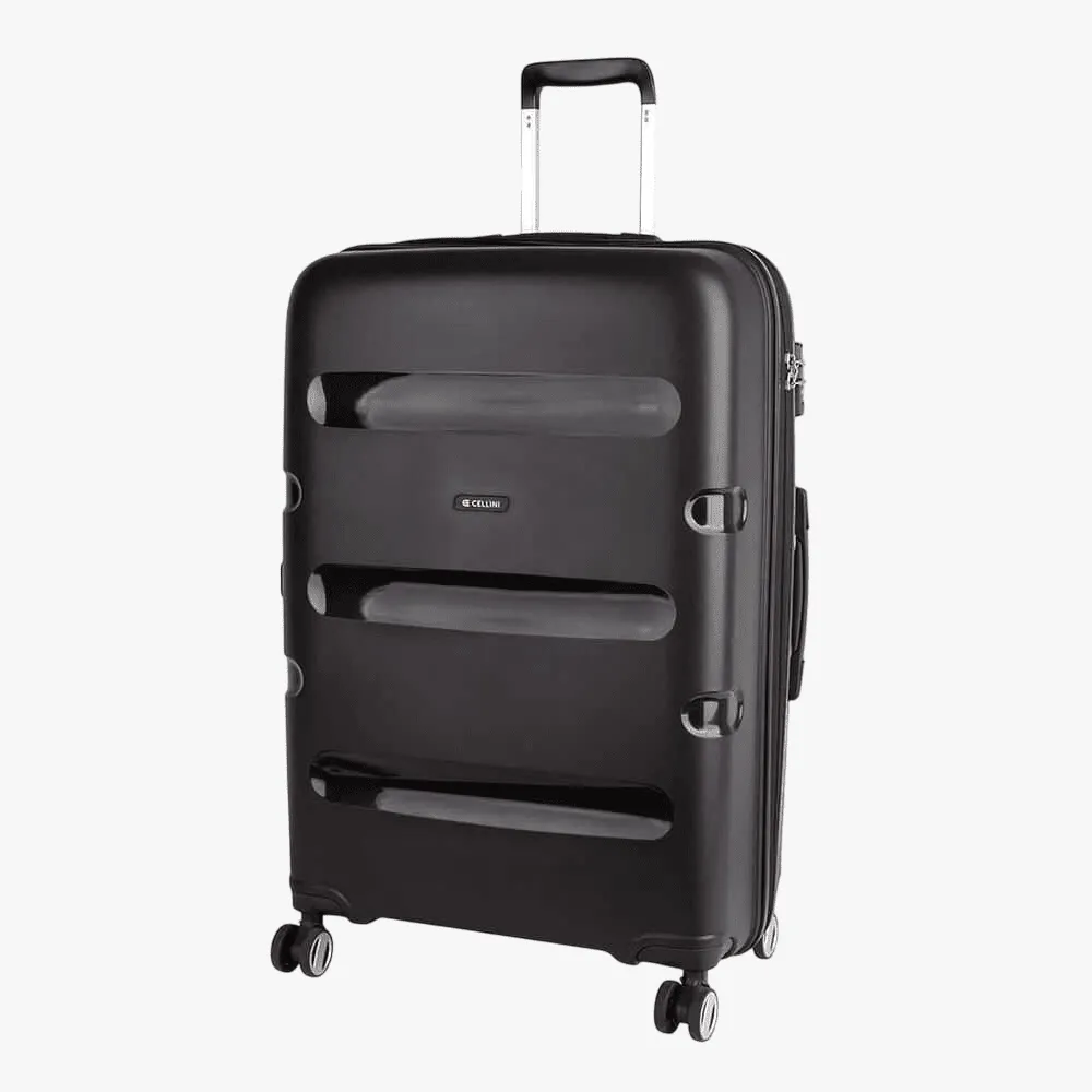 Cellini 4 Wheel Large Trolley Case Black