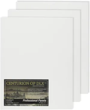 Centurion Deluxe Professional Oil Primed Linen Canvas Panels - 11x14-3 Pack of Linen Canvases for Painting, Artwork and More
