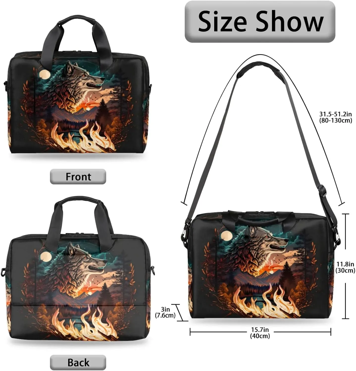 cfpolar Laptop Bag Laptop Satchel Briefcase Adjustable shoulder Carrying for 15 inch-16 inch Laptop-1