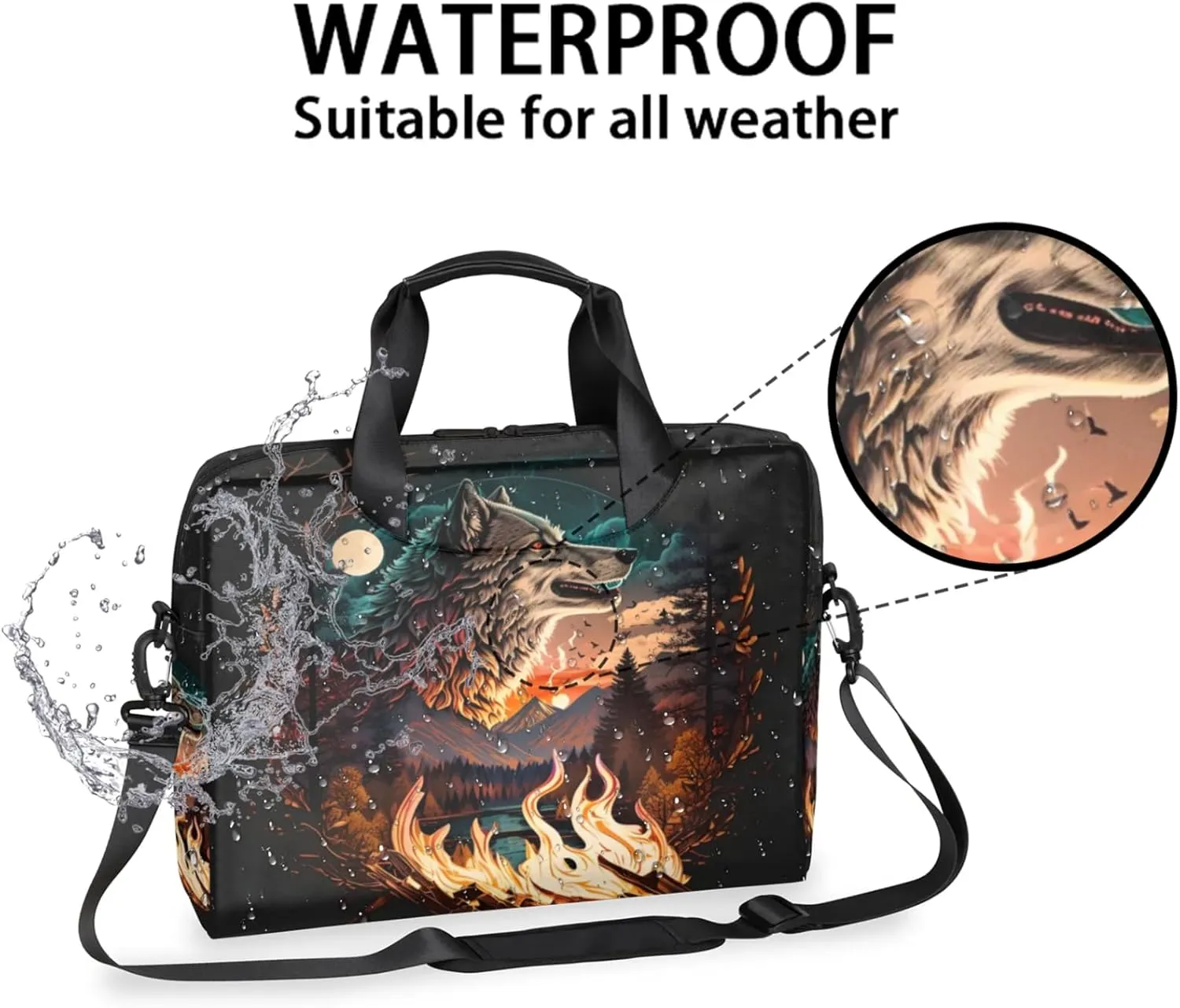 cfpolar Laptop Bag Laptop Satchel Briefcase Adjustable shoulder Carrying for 15 inch-16 inch Laptop-1