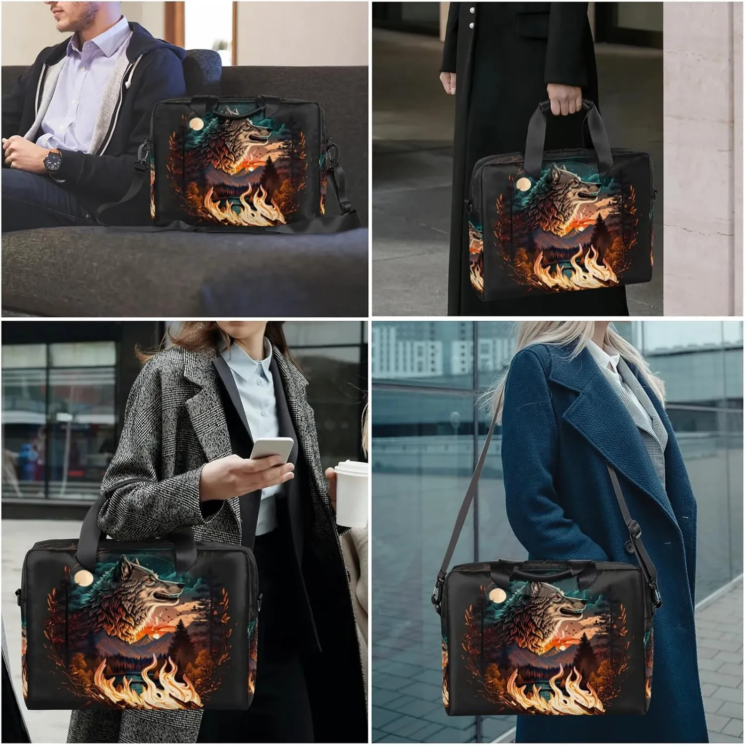 cfpolar Laptop Bag Laptop Satchel Briefcase Adjustable shoulder Carrying for 15 inch-16 inch Laptop-1