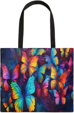 Cherry Blossom Cherries Canvas Tote Bag for Women Men Stylish Tote Handbag Shoulder Bag Reusable Grocery Bag