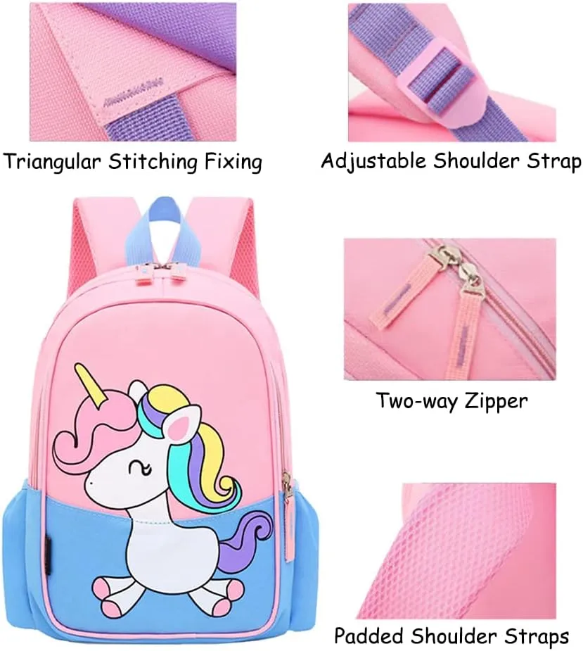 CHERUBIC Toddler Backpack, Kids Travel Backpack, Waterproof Cute Small Preschool Backpack Cartoon Daycare Bag