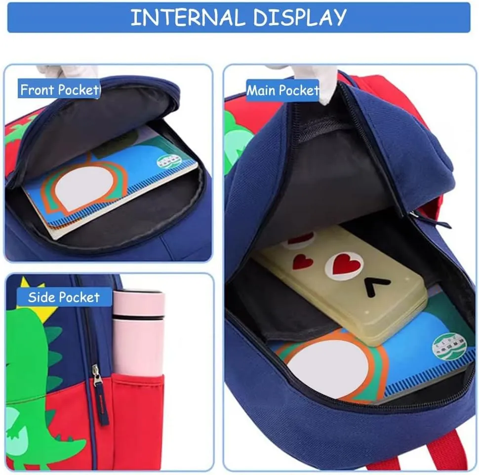 CHERUBIC Toddler Backpack, Kids Travel Backpack, Waterproof Cute Small Preschool Backpack Cartoon Daycare Bag
