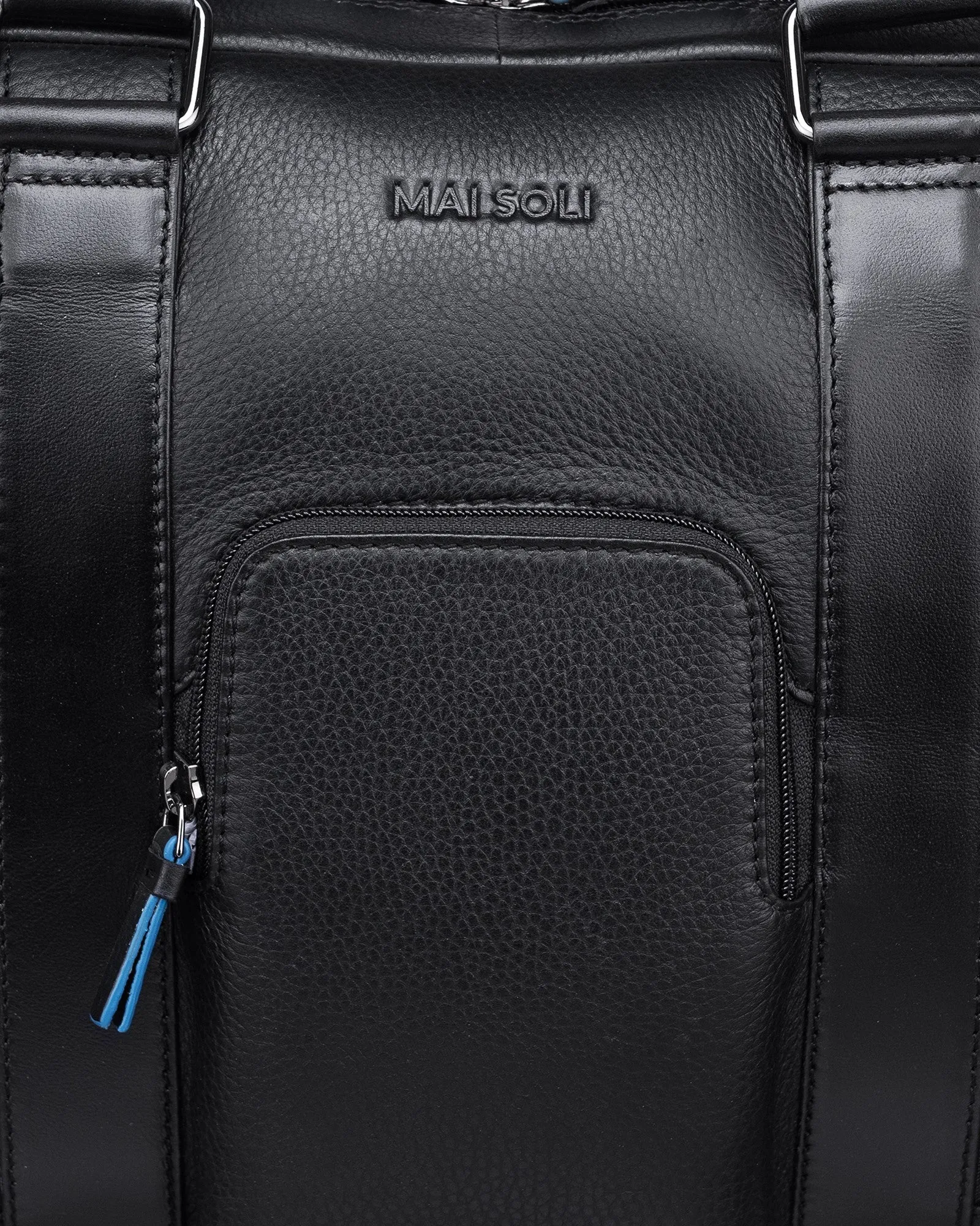 Chester Double Zip Laptop Bag - Black