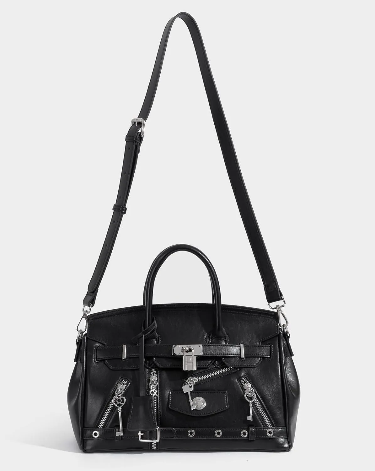 Chic Tote Bag for Women - Designer Shoulder Bag with Detachable Strap Crossbody Purse Handbag for Work Travel Daily