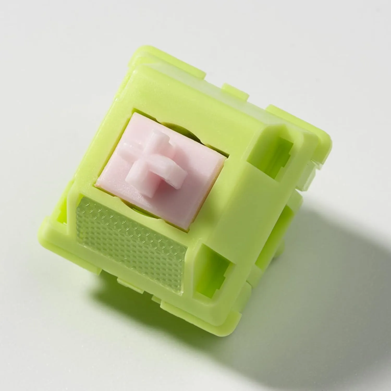 Chilkey Sprout Green Tactile Switches, 5 Pin Pre-Lubed Keyboard Switches with POM Housing UPE Stem for Mechanical Gaming Keyboard (35pcs)