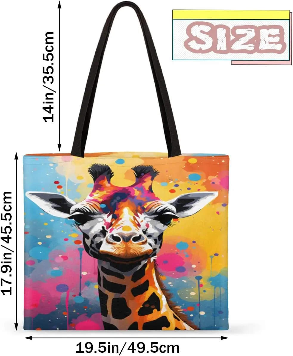 Chinese Panda Bamboo Leaves Canvas Tote Bag for Women Men Stylish Tote Handbag Shoulder Bag Reusable Grocery Bag