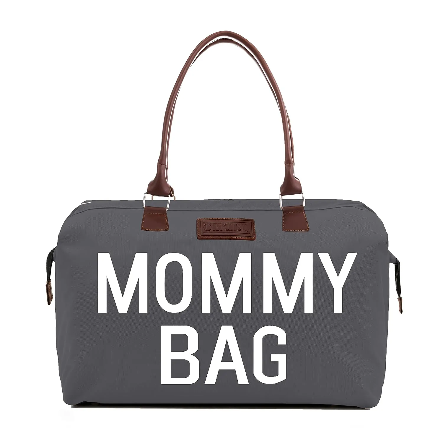 CHQEL Baby Diaper Bag, Mommy Bags for Hospital & Functional Large Diaper Travel Bag for Baby Care (Grey)