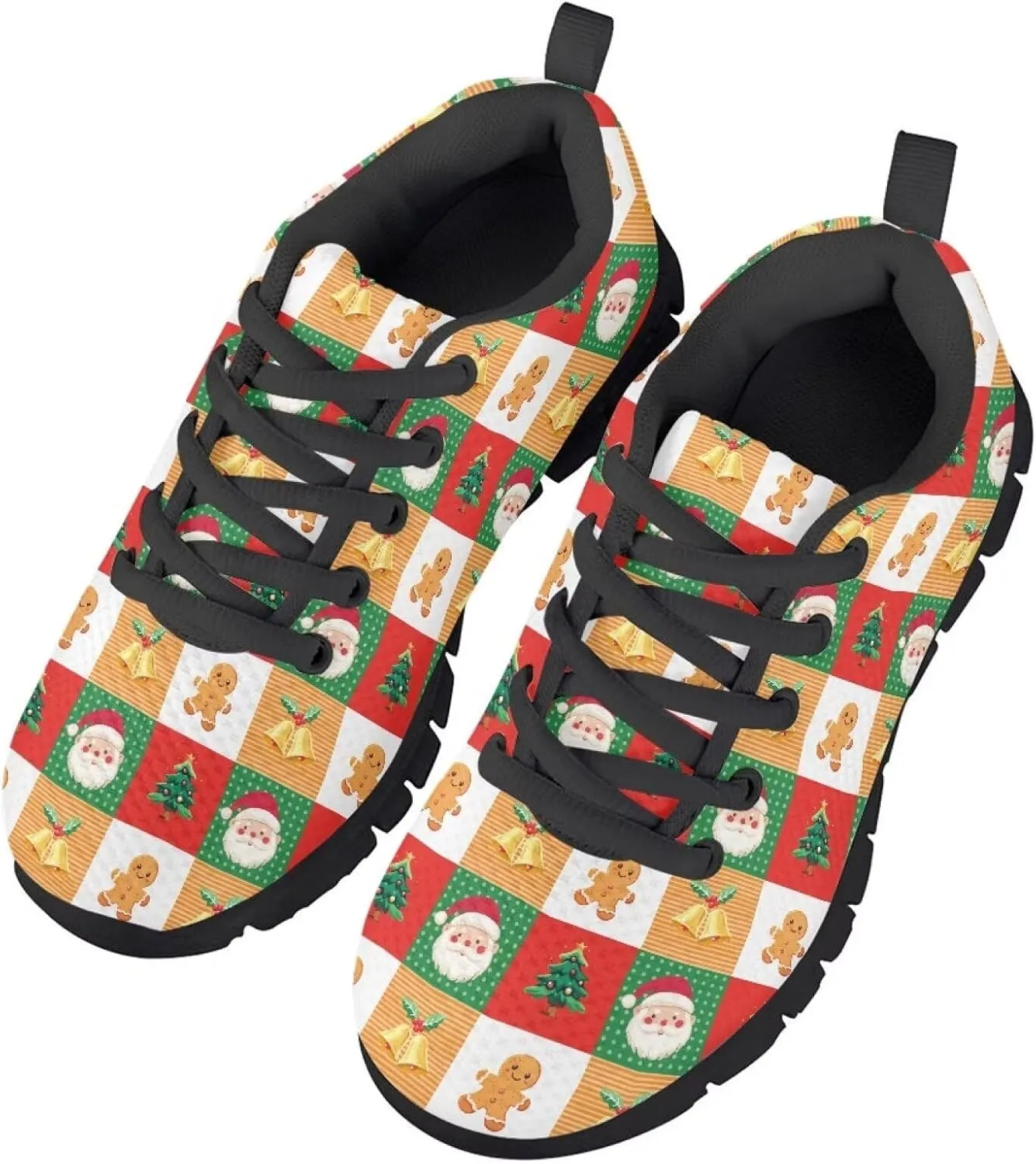 Christmas Children's Running Shoes for Kids Girls Boys Lightweight Sneakers Tennis Running Indoor Outdoor Athletic Shoes for Little Kid Size11-13/ Big Kids Size1-5