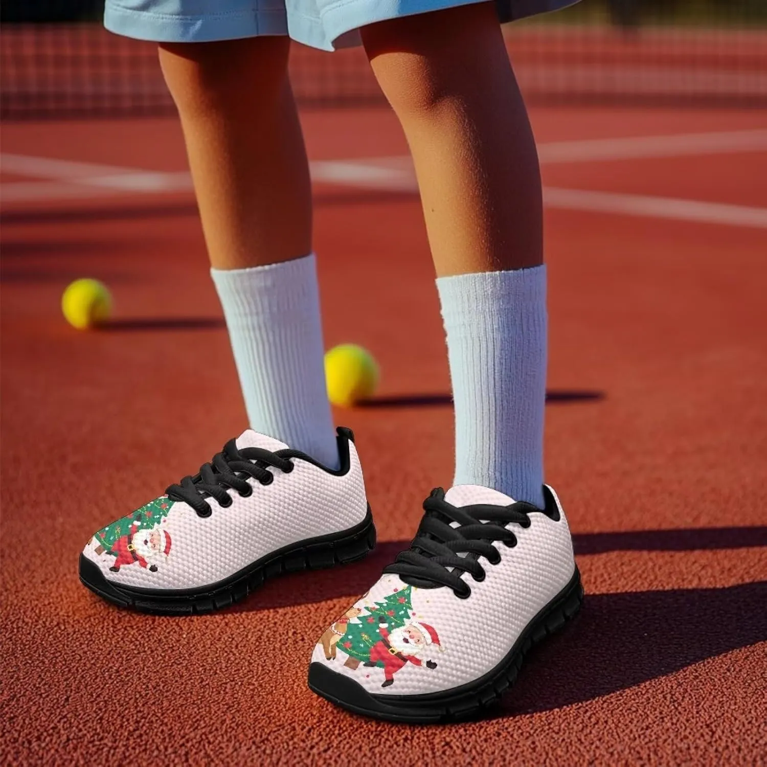 Christmas Children's Running Shoes for Kids Girls Boys Lightweight Sneakers Tennis Running Indoor Outdoor Athletic Shoes for Little Kid Size11-13/ Big Kids Size1-5