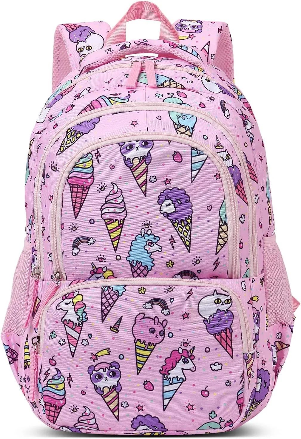 CLUCI Kids Backpack for Girls Bookbags Preschool Backpack Toddler Daycare School Bag Elementary Kindergarten Lightweight Waterproof Pink Unicorn