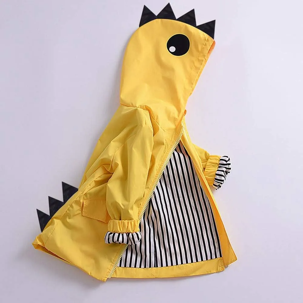 CM C&M WODRO Toddler Baby Boy Girl Duck Rain Jacket Cute Cartoon Animal Raincoat Hoodie Kids Coat Fall Winter School Outfit
