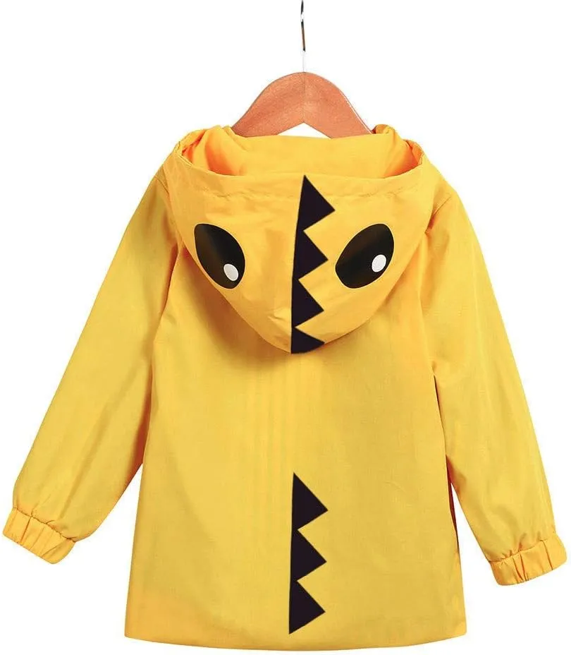 CM C&M WODRO Toddler Baby Boy Girl Duck Rain Jacket Cute Cartoon Animal Raincoat Hoodie Kids Coat Fall Winter School Outfit