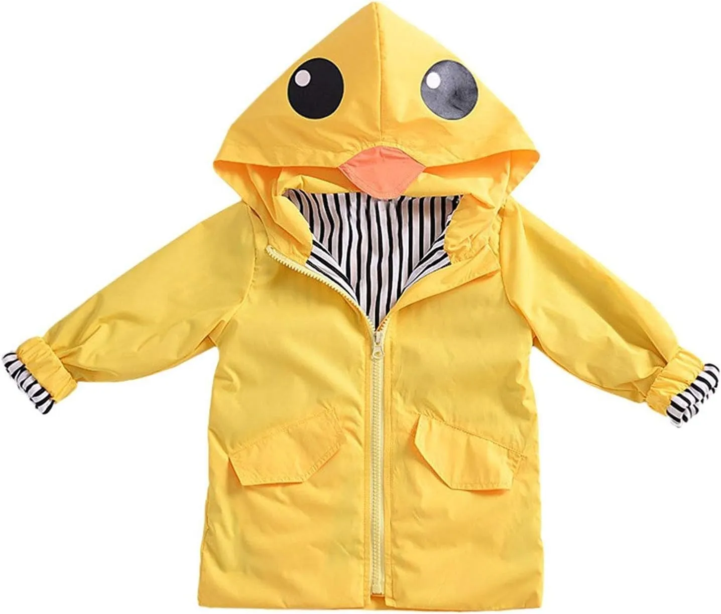CM C&M WODRO Toddler Baby Boy Girl Duck Rain Jacket Cute Cartoon Animal Raincoat Hoodie Kids Coat Fall Winter School Outfit