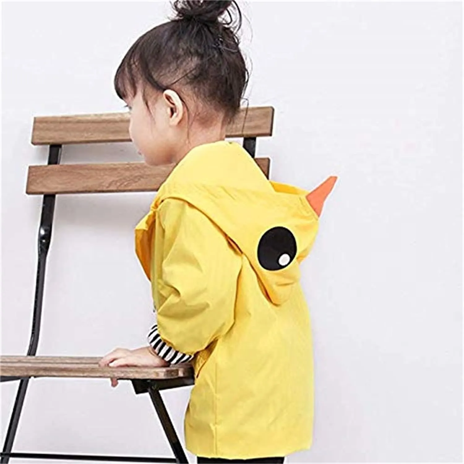 CM C&M WODRO Toddler Baby Boy Girl Duck Rain Jacket Cute Cartoon Animal Raincoat Hoodie Kids Coat Fall Winter School Outfit