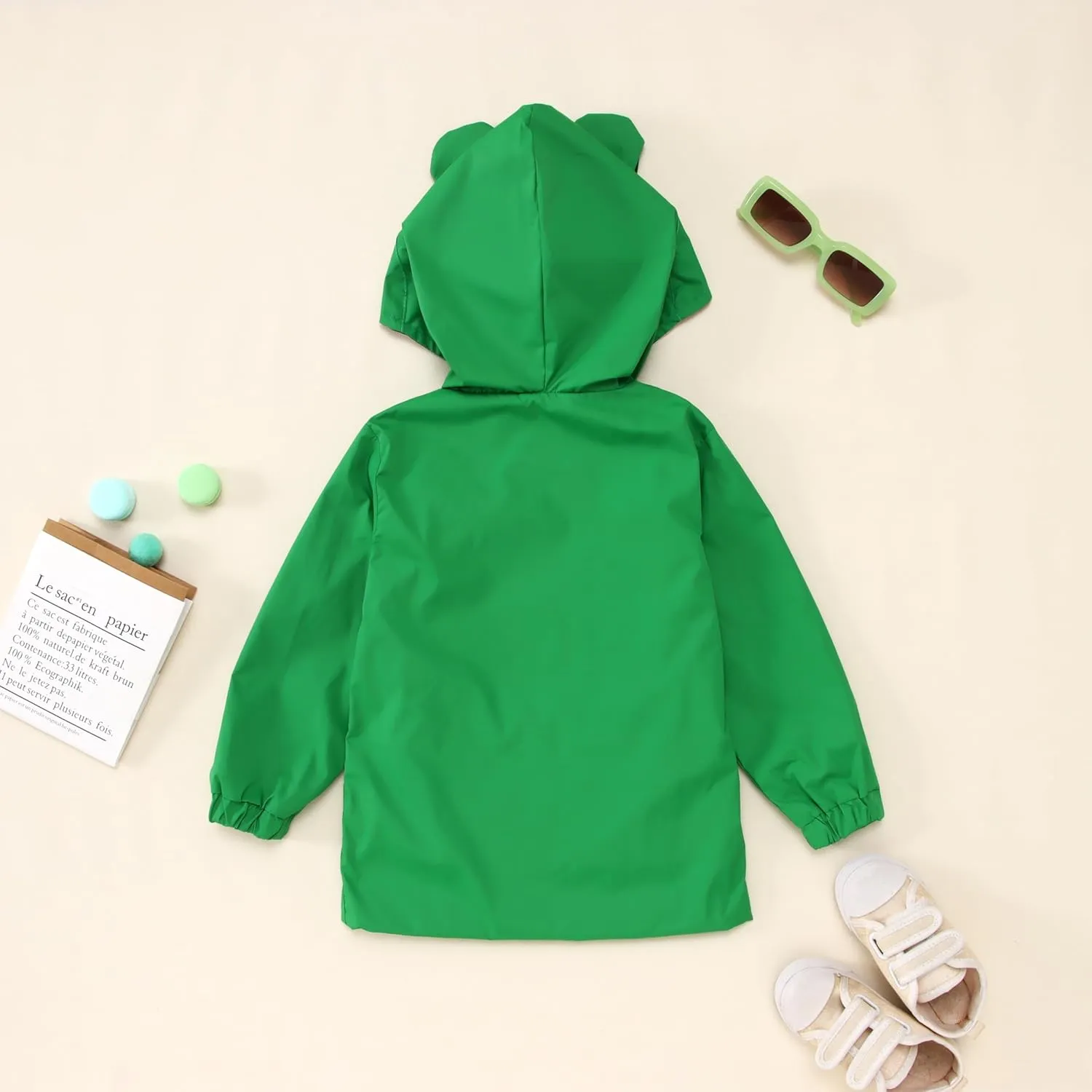 CM C&M WODRO Toddler Baby Boy Girl Duck Rain Jacket Cute Cartoon Animal Raincoat Hoodie Kids Coat Fall Winter School Outfit