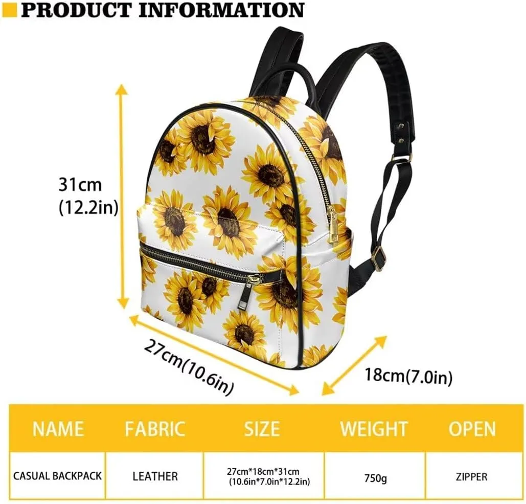 Coldinair Blue Dolphins Women Small Leather Backpack Purse - Floral Mini Purse for Girls Kids, Lightweight Waterproof Shoulder Bag, Travel Daypack for School College