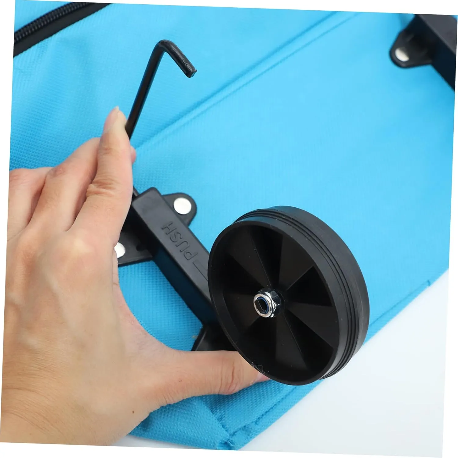 Collapsible Bag Large Capacity Grocery Trolley Folding Shopping Trolley Bag Laundry Wheels Storage