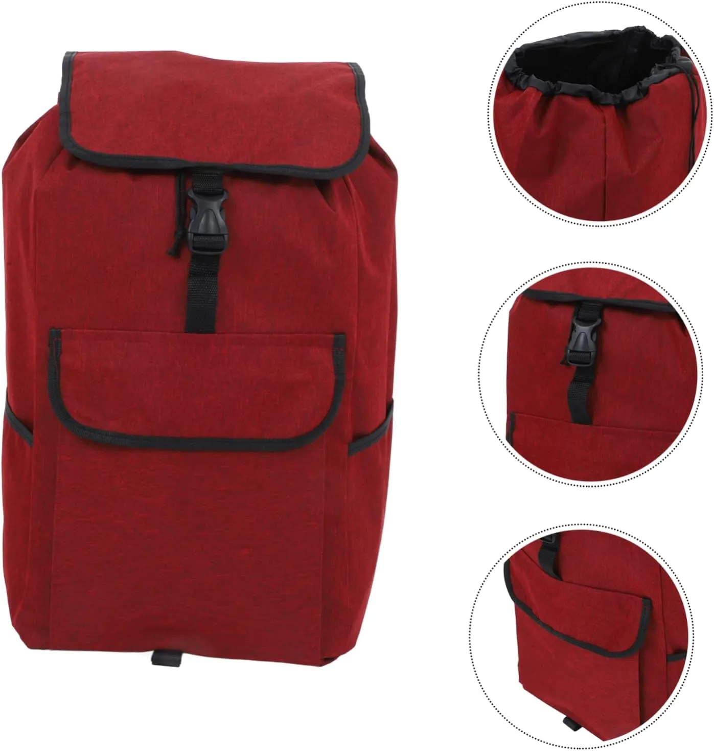 Collapsible Trolley Bag Replacement for Shopping Cart Spacious Oxford Cloth Storage Bag and Thickened Design for Groceries and Errands Portable Hand Cart Liner