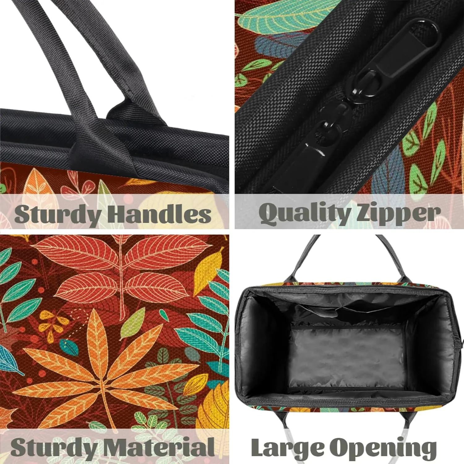Colorful Leaves Abstract Travel Duffel Bag Gym Tote Bag for Women Men Waterproof Weekend Overnight Bag Carry On Tote Luggage with Pocket Personal Item Bags Sports Bag fit Travel Sports Gym Yoga