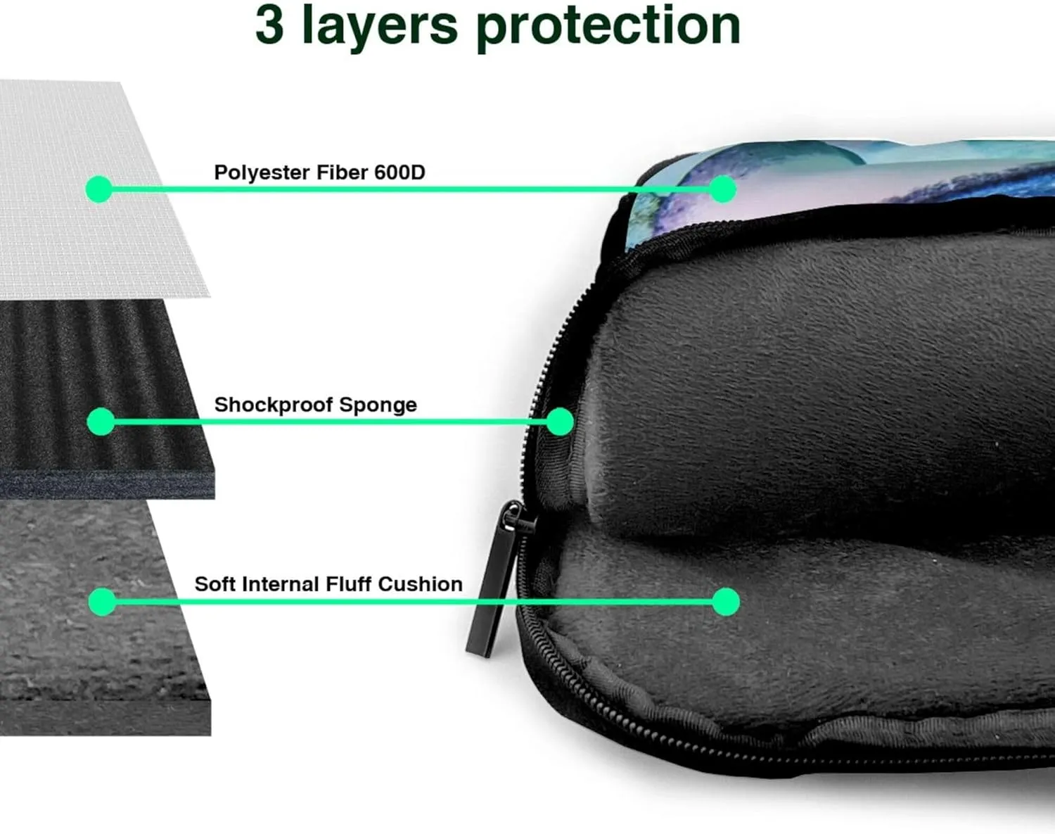 Colorful Paisley Black Bandana Laptop Shoulder Bag ​for Men Women, Computer Carrying Case Messenger Bag with Strap