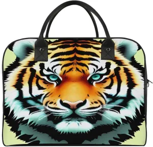 Convenient Travel Bag, Little Fat Tiger Head Print Travel Handbag Large Capacity Tote Travel Tote Stylish Travel Bag Durable Travel Bag