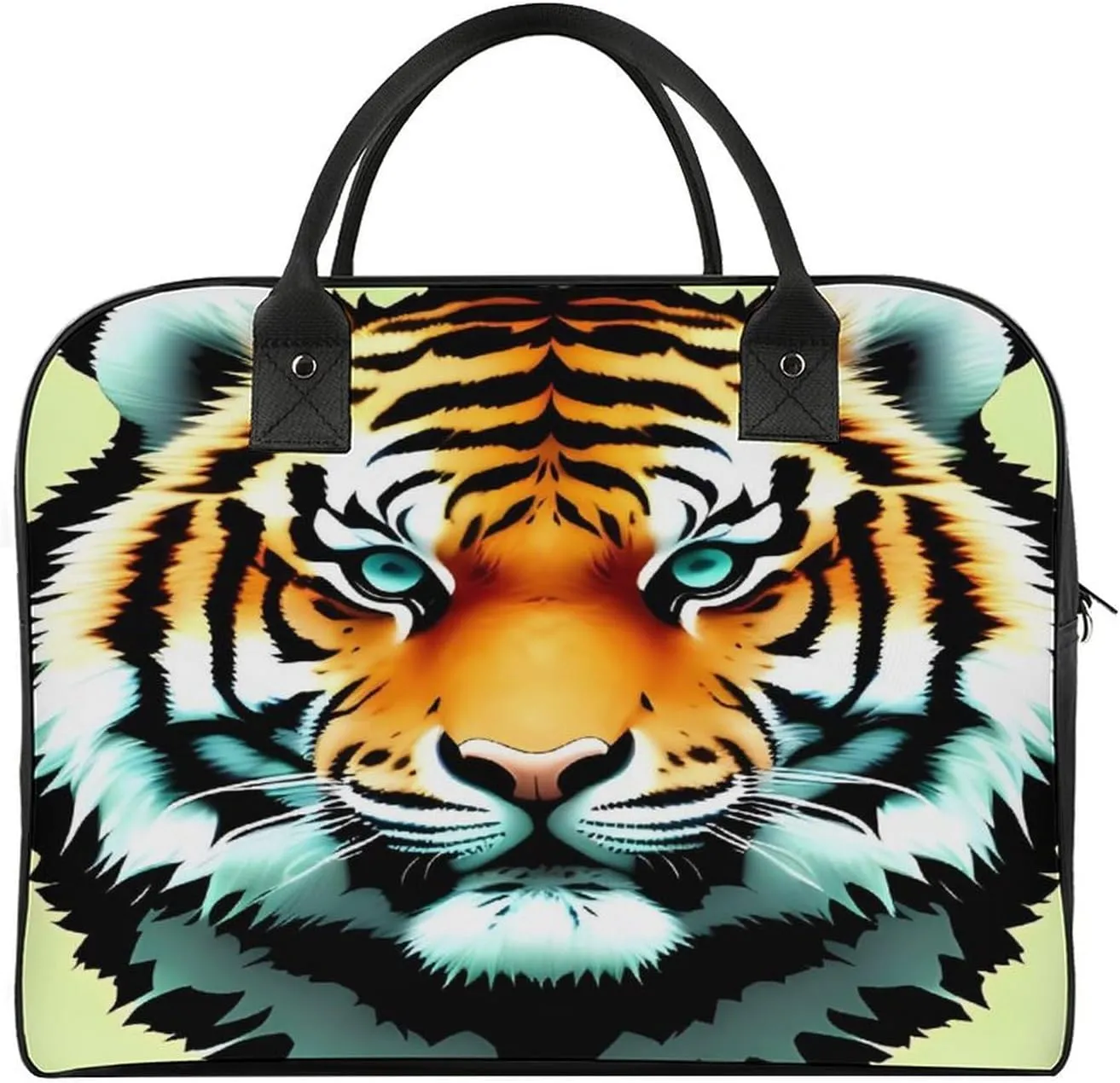 Convenient Travel Bag, Little Fat Tiger Head Print Travel Handbag Large Capacity Tote Travel Tote Stylish Travel Bag Durable Travel Bag