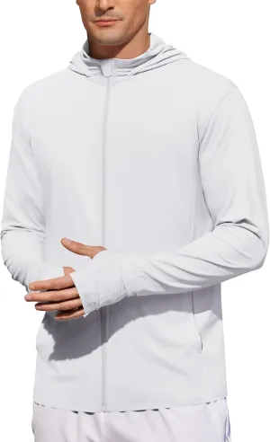 COOFANDY Men's UPF 50  Light Jacket Full Zip Sun Protection Hoodie Long Sleeve Sun Shirts UV Fishing Hiking Athletic Running
