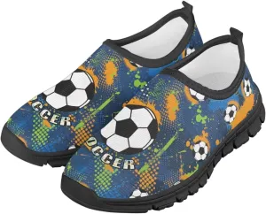 Cool Boys Tennis Shoes Little Kids Slip On Shoes Ball Themed Running Shoes