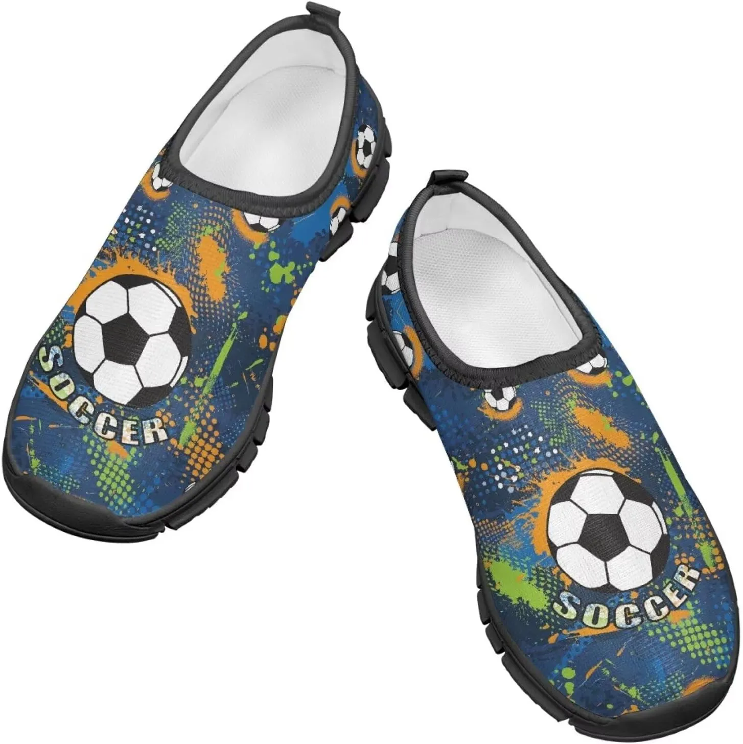 Cool Boys Tennis Shoes Little Kids Slip On Shoes Ball Themed Running Shoes