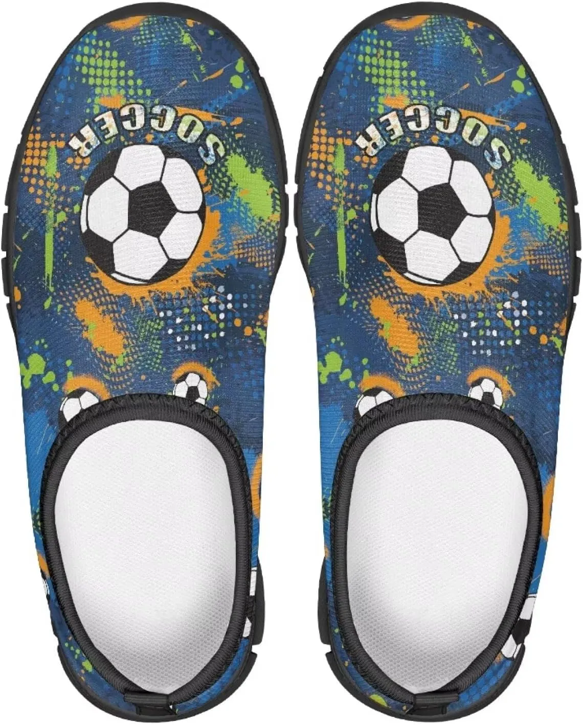 Cool Boys Tennis Shoes Little Kids Slip On Shoes Ball Themed Running Shoes